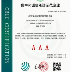 碳中和誠信承諾示范企業(yè)證書